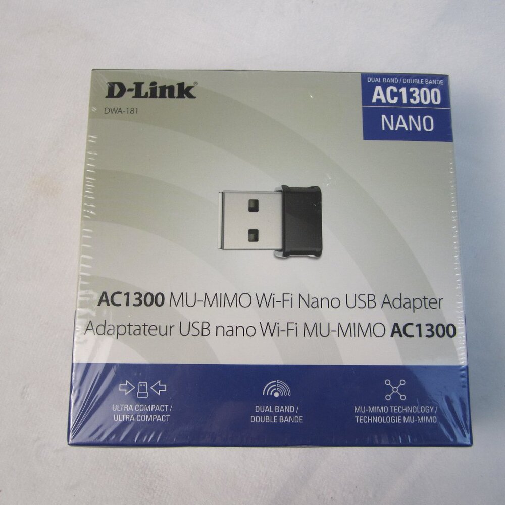 D-Link AC1300 NANO Wi-Fi Nano USB Adapter  - New - Sealed